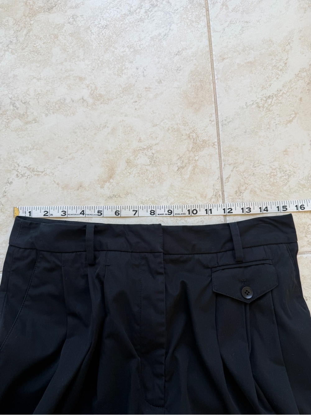 TIBI Bio Twill Triple Pleat Cropped Pant Trendy - Picture 5 of 6